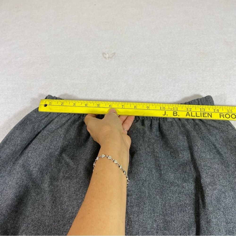 The Tog Shop Wool Skirt Full Elastic Waist Lined Sz 16 Gray A line Skirt… - Picture 7 of 9